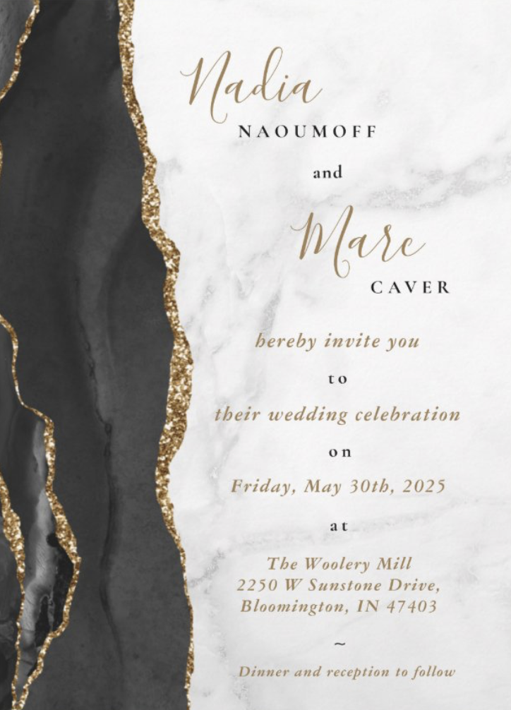 The Wedding Website of Marc Caver and Nadia Naoumoff
