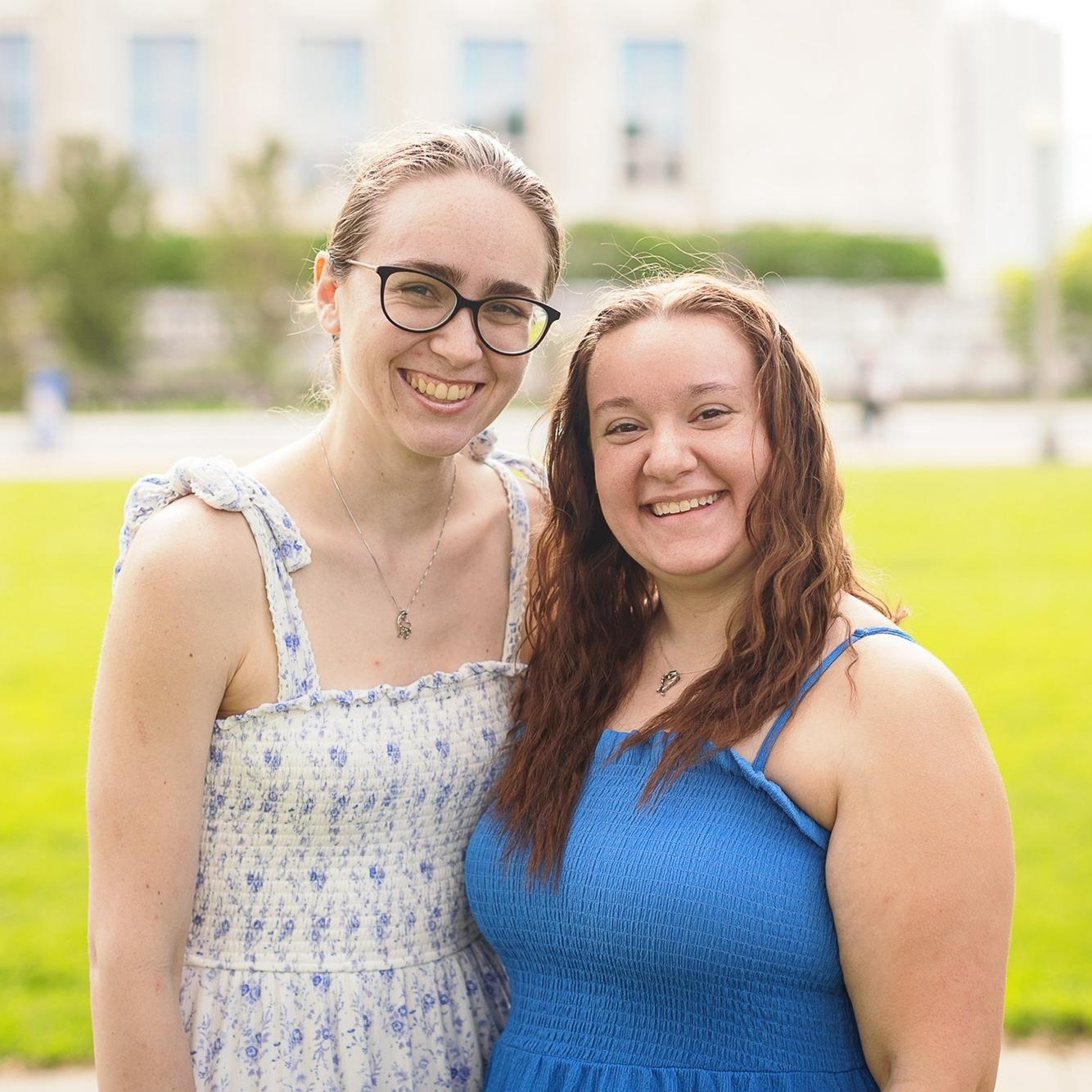 One of the beautiful engagement photos Sean's Aunt Tracy took of the couple after the proposal. This is Kristen with her maid of honor Ally Germ, who Sean flew in to Chicago for the proposal!