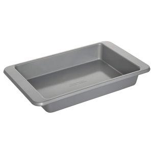 KitchenAid 9x13in Nonstick Aluminized Steel Rectangular Cake Pan, Silver