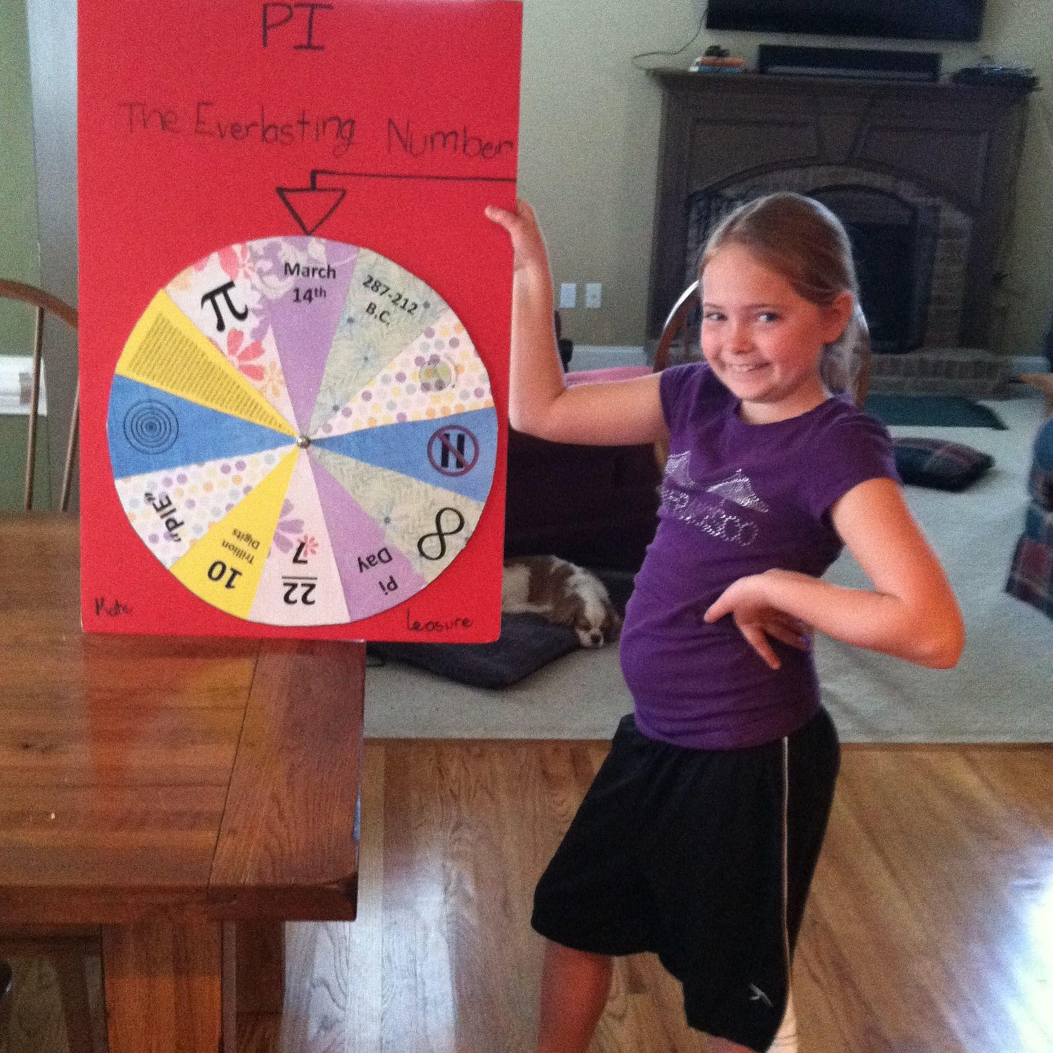 Kate's third grade project about pi