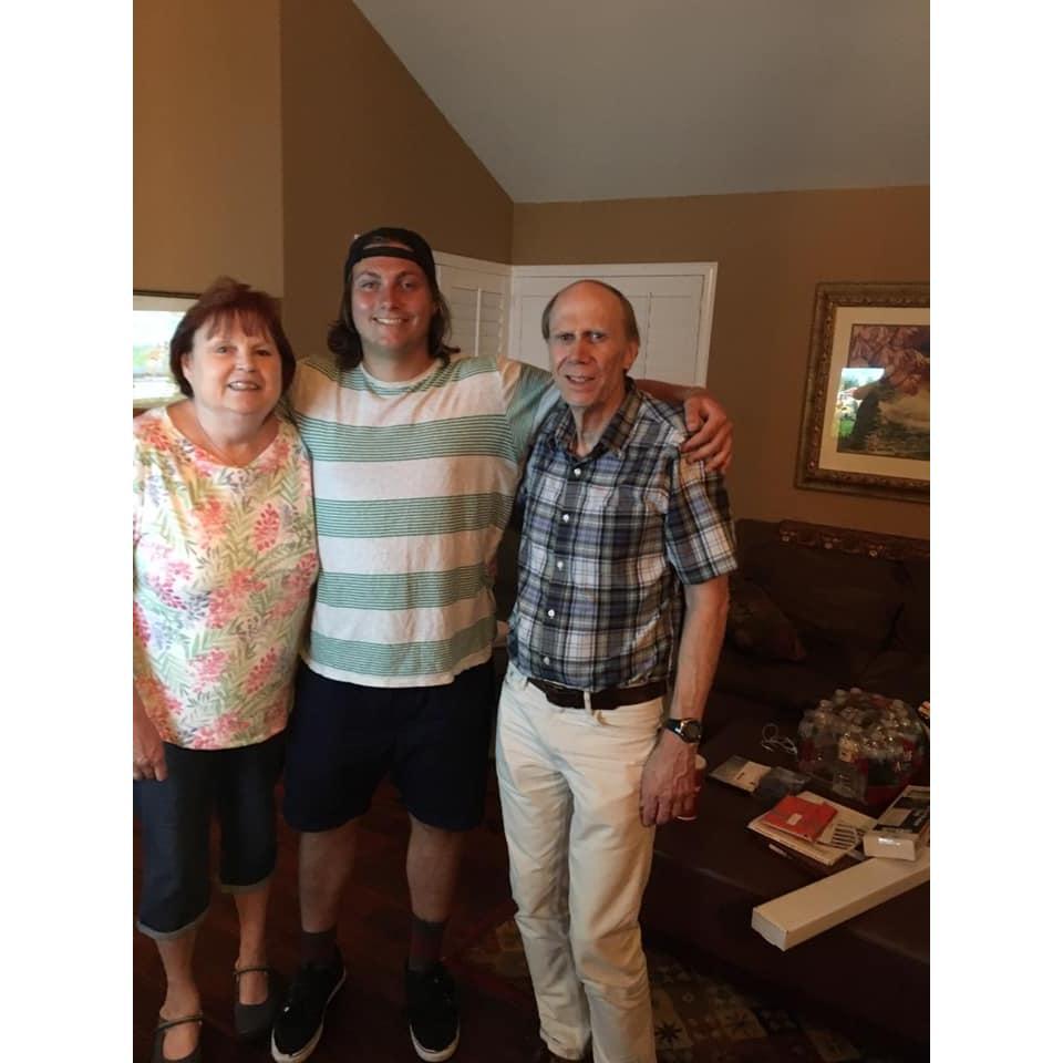 Spencer with Grandma Donna & Papa Jack.