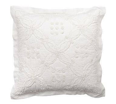 Candlewick Chenille Quilted Sham, Euro