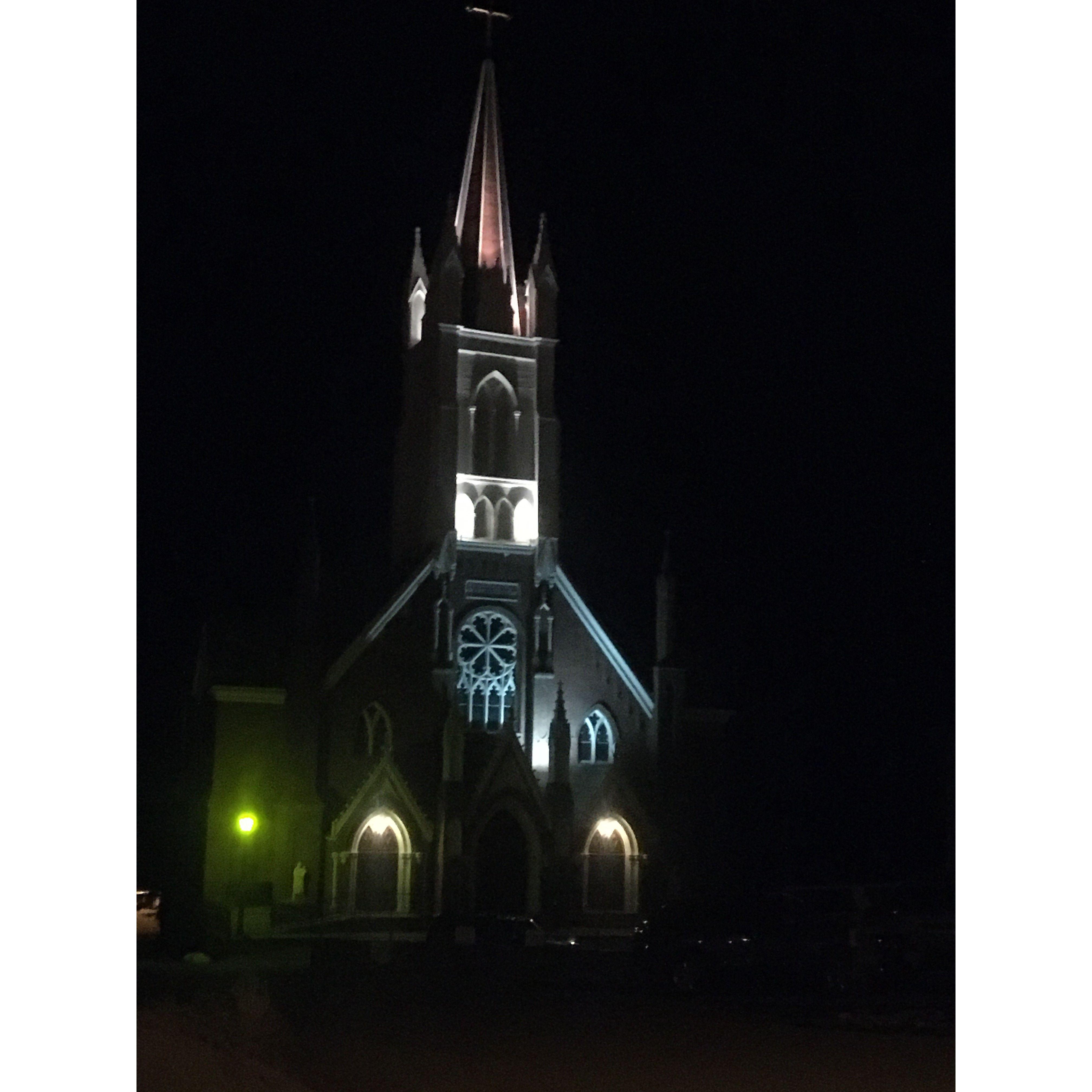 Saint Mary in the Mountains church December 14, 2019: Moments after this picture was taken, Tyler proposed and made me the happiest girl ever!!!