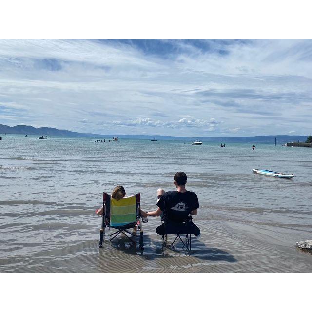 Reading at Bear Lake