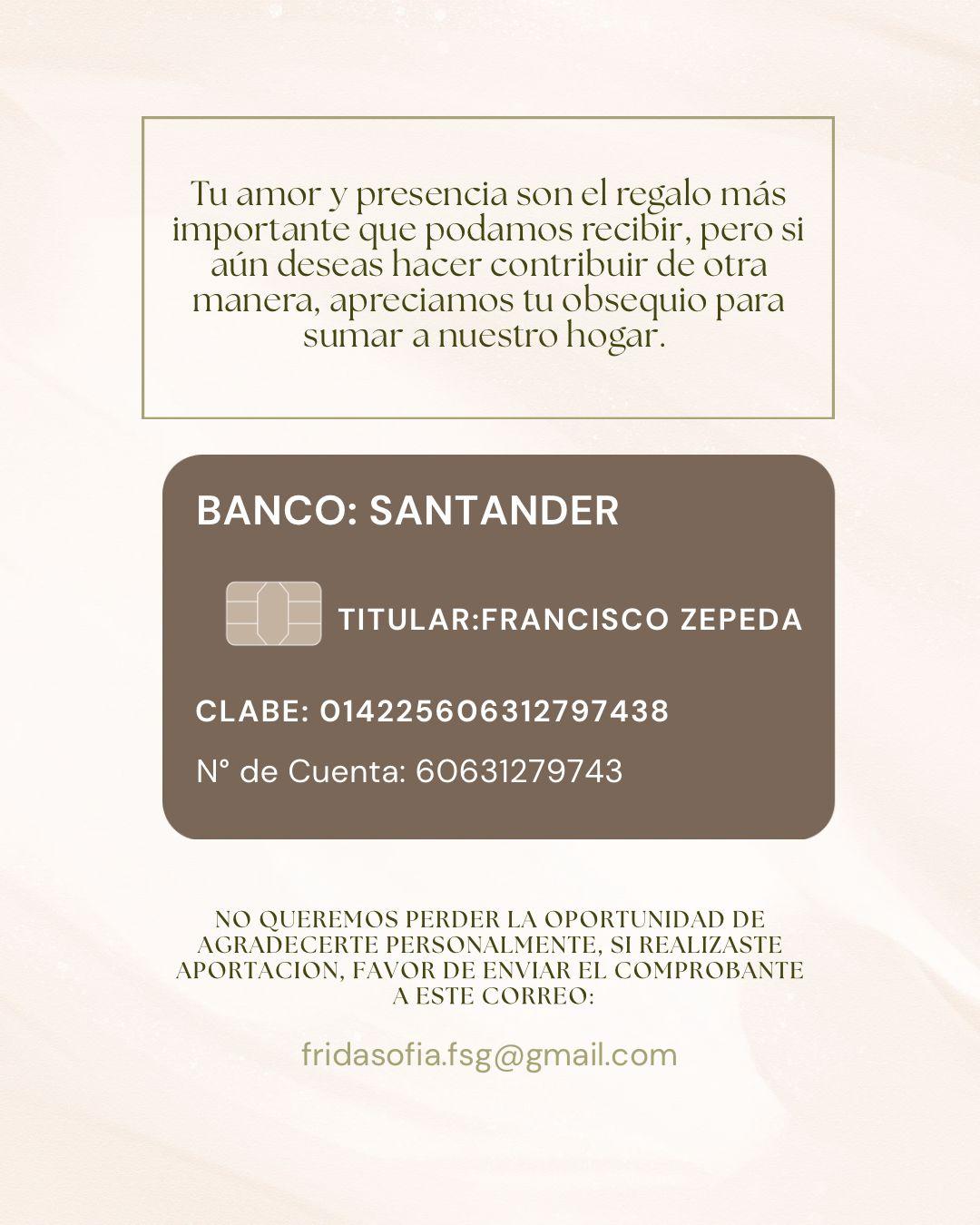 The Wedding Website of Frida Sofia Lopez and Francisco Zepeda Arciniega