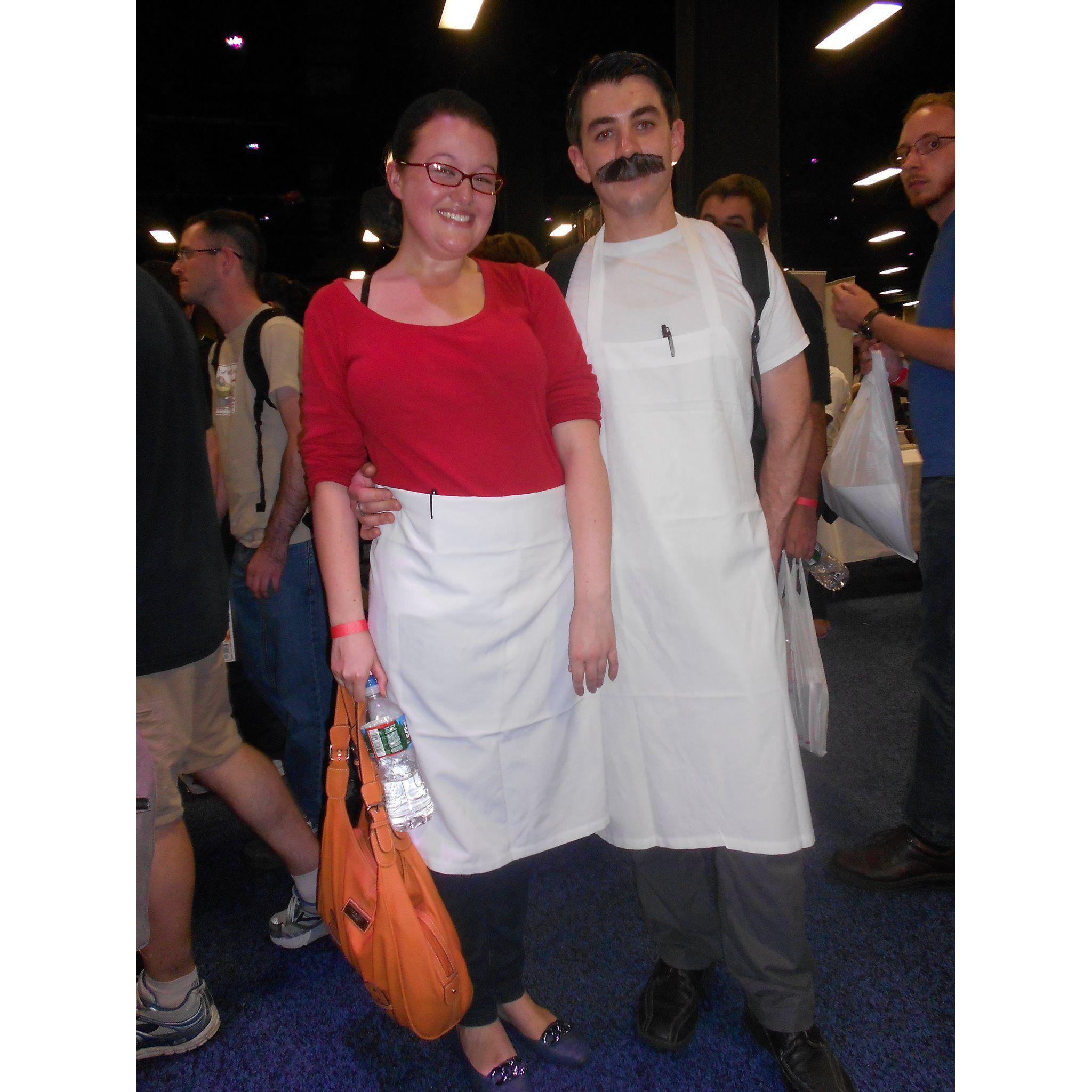 Their first Comic Con together as Bob and Linda Belcher. 2013