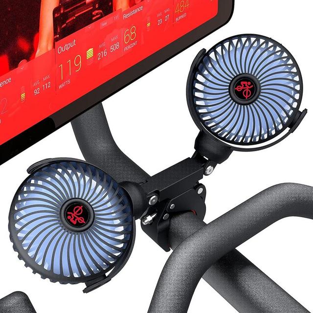 Crostice Fan Compatible with Peloton Bike & Bike Plus, Treadmill Fan, Upgraded Fan with Flexible Tripod, USB Fan Adjustable 3 Speed, Accessories for Bike & Treadmill, Clip Fan Atachment
