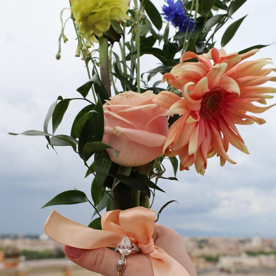 The ring on my thumb was my great-grandmother's wedding band!