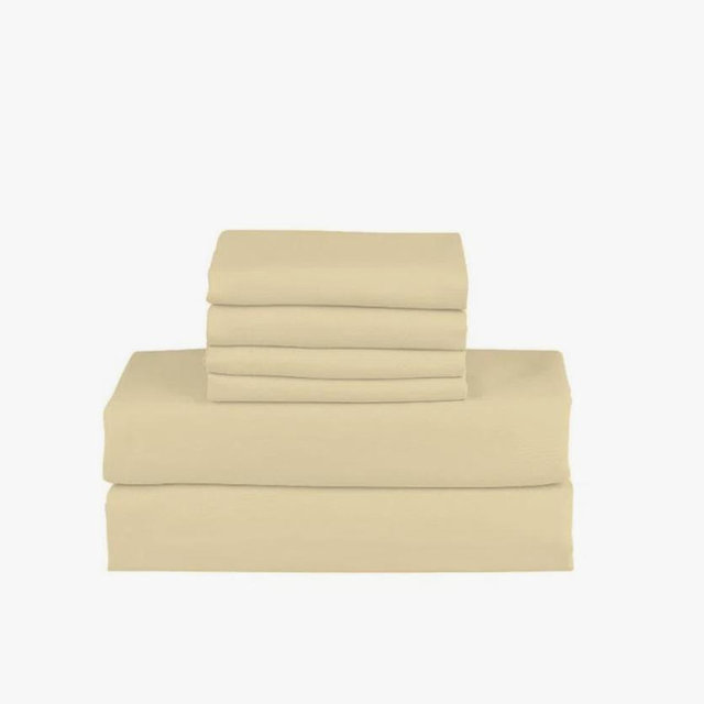 NY Textile Haus Hotel Luxurious Bamboo Blend Deep Pockets Breathable Cooling Bed Sheet Set 2000 Series & Reviews | Wayfair