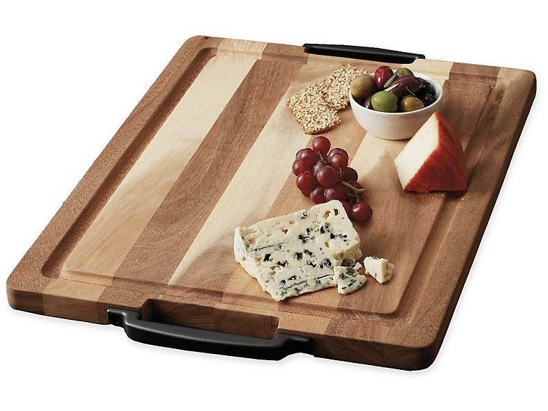 Artisanal Kitchen Supply® 20-Inch x 15-Inch Cutting Board with Handles
