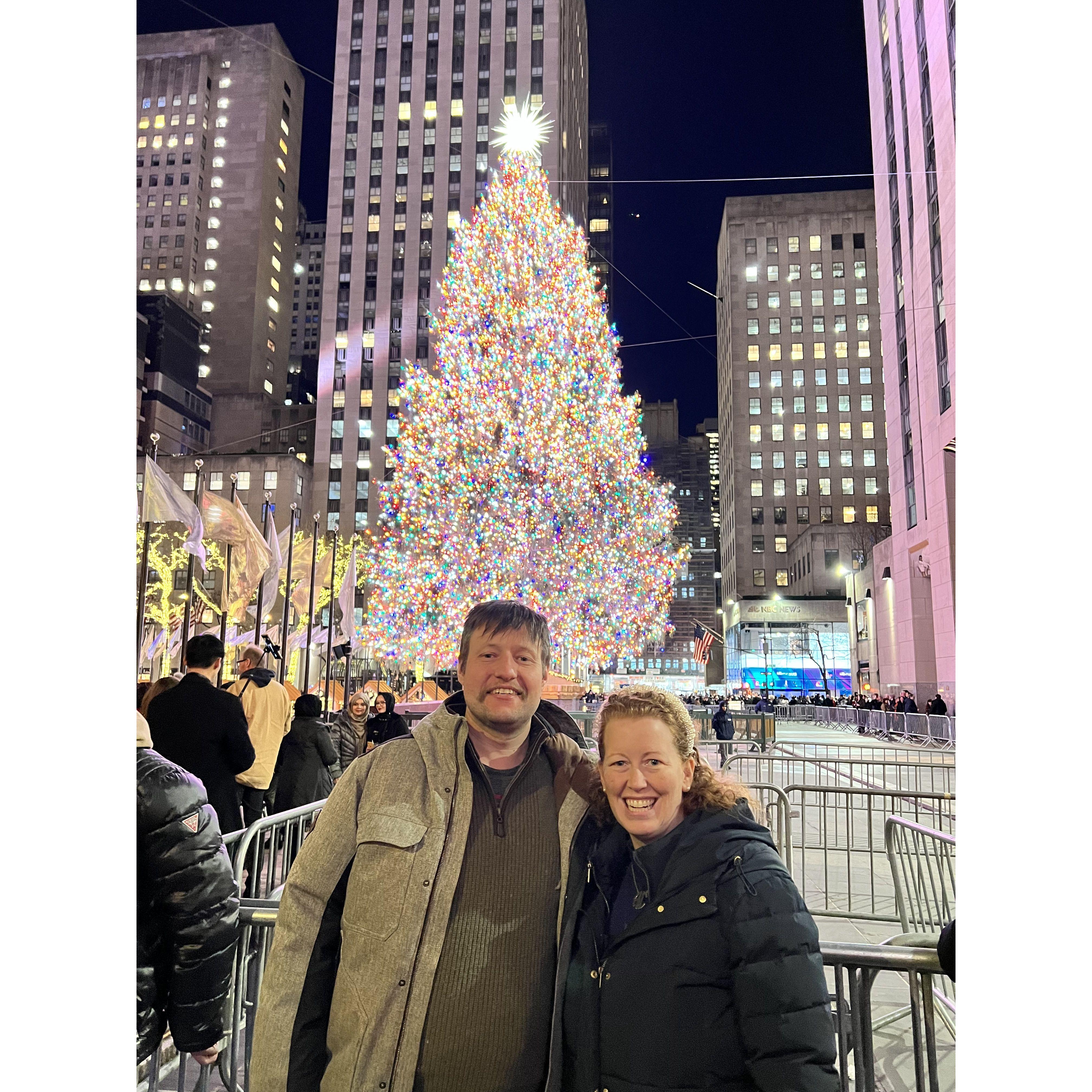 Our first NYC Christmas. December, 2023.
