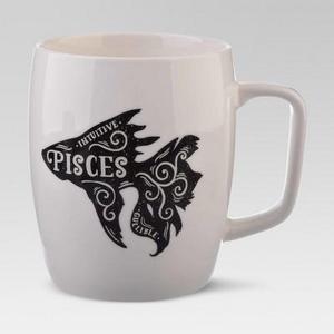 Porcelain Zodiac Pisces Mug 18oz White - Threshold™