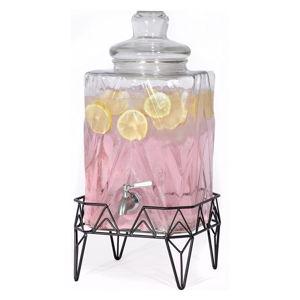 Beverage Dispenser with SS Spigot and Stand - 2.5 Gal