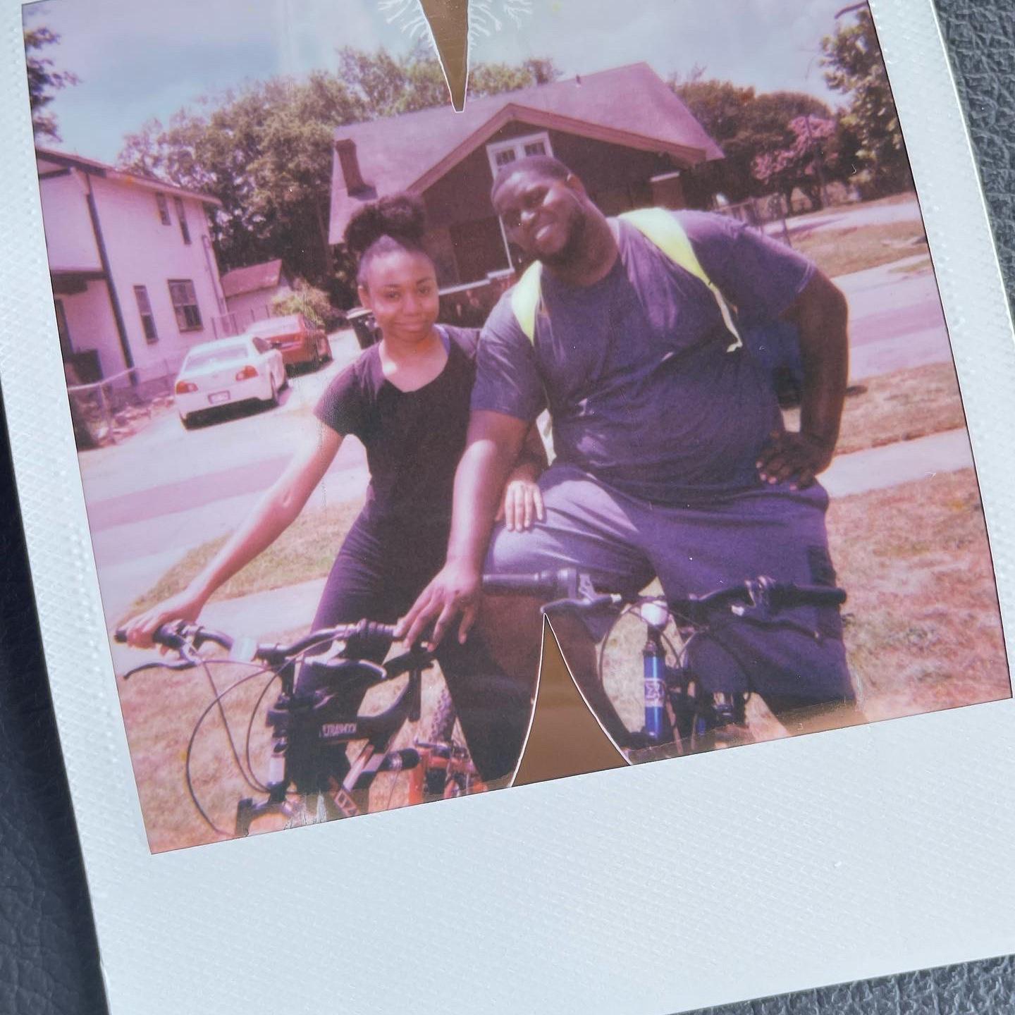 Cruising through the streets.