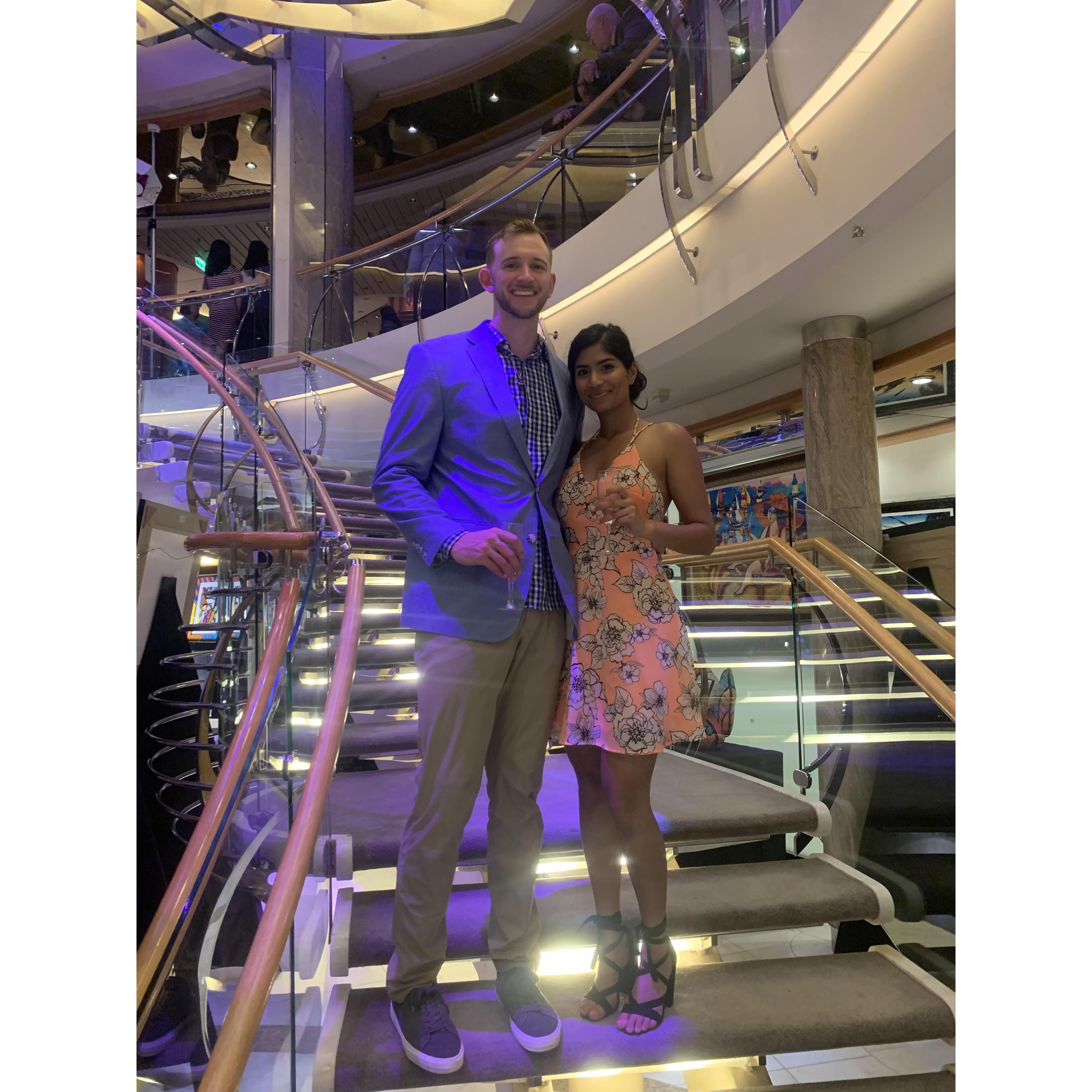 On our cruise around the Caribbean!