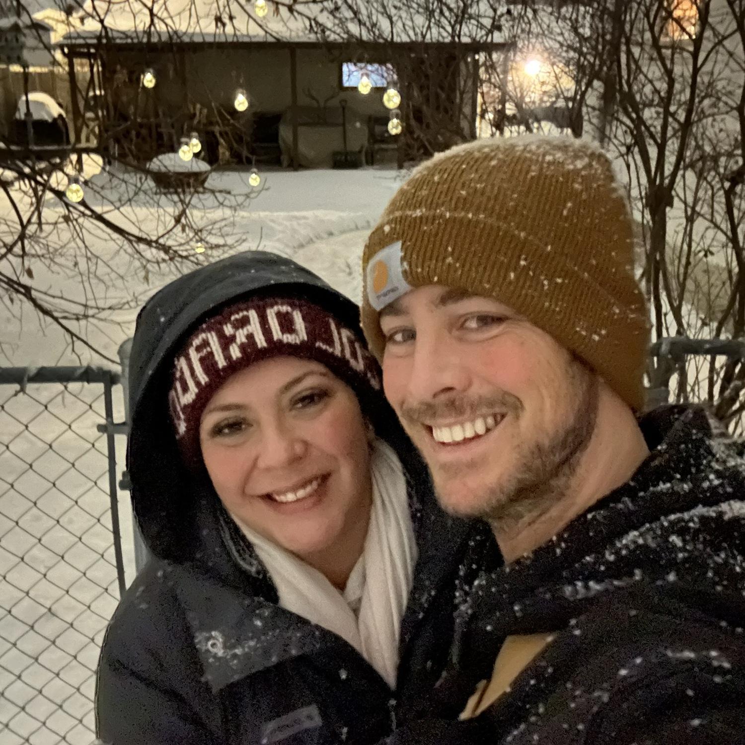 The snow storm before we left for Mexico!