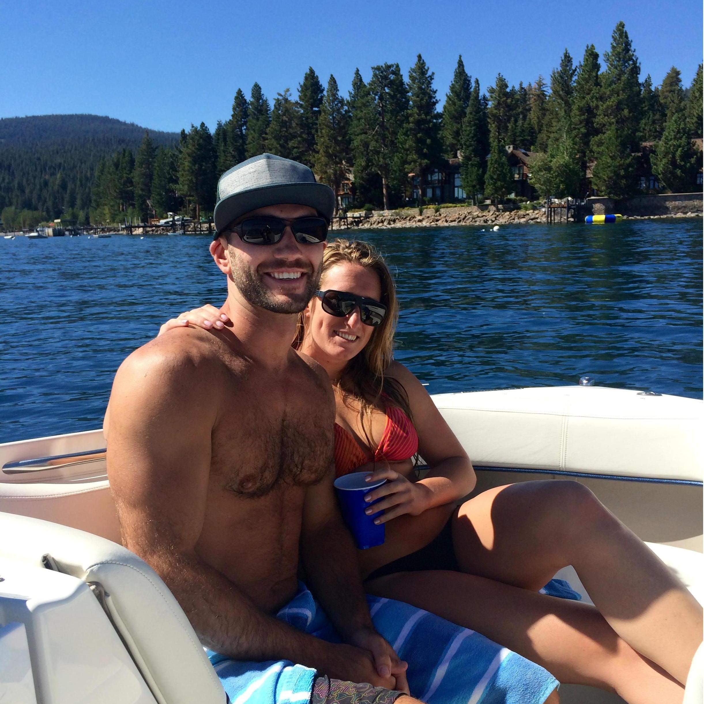 Our first photo together! Lake Tahoe, August 2014