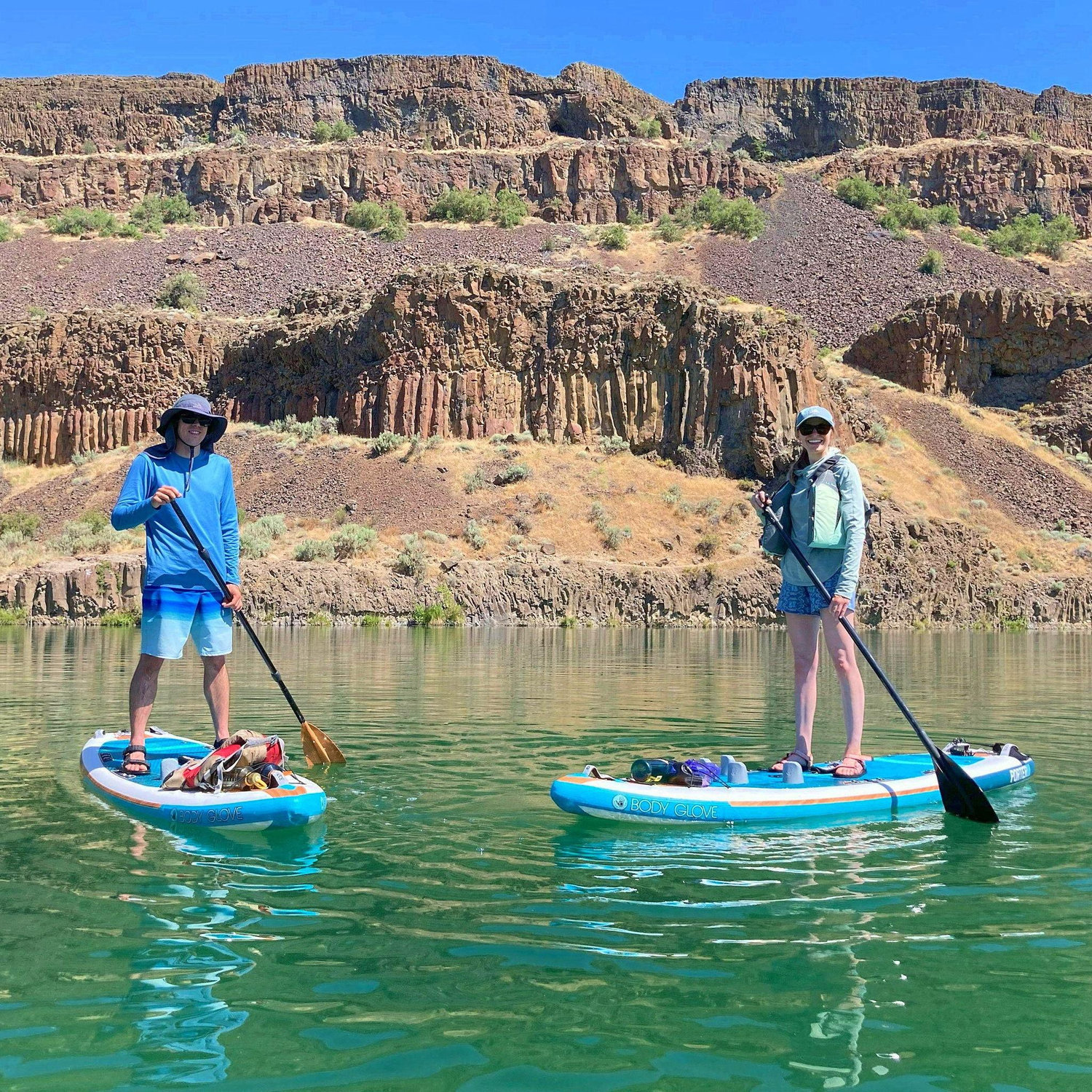 Paddleboarding at Sun Lakes