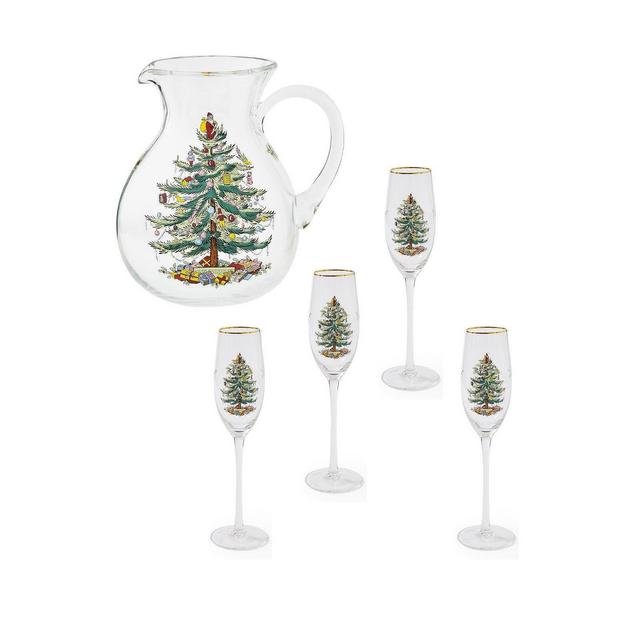 Spode Christmas Tree Brunch Glassware Set, 5 Piece