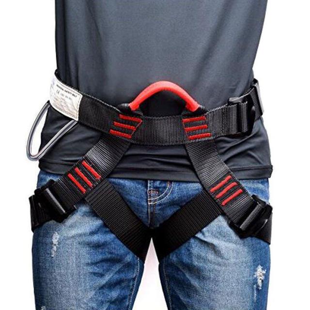 Weanas Thicken Climbing Harness, Protect Waist Safety Harness, Wider Half Body Harness for Mountaineering