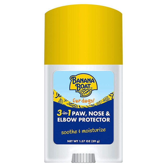 Banana Boat Dog Paw Balm – 3 in 1 Soother Moisturizer and Protector for The Dog Nose Paw and Elbow, Used for Sun Protection, Moistures Dry Noses and Paws, Great Skin Soother for Dogs Sensitive Skin