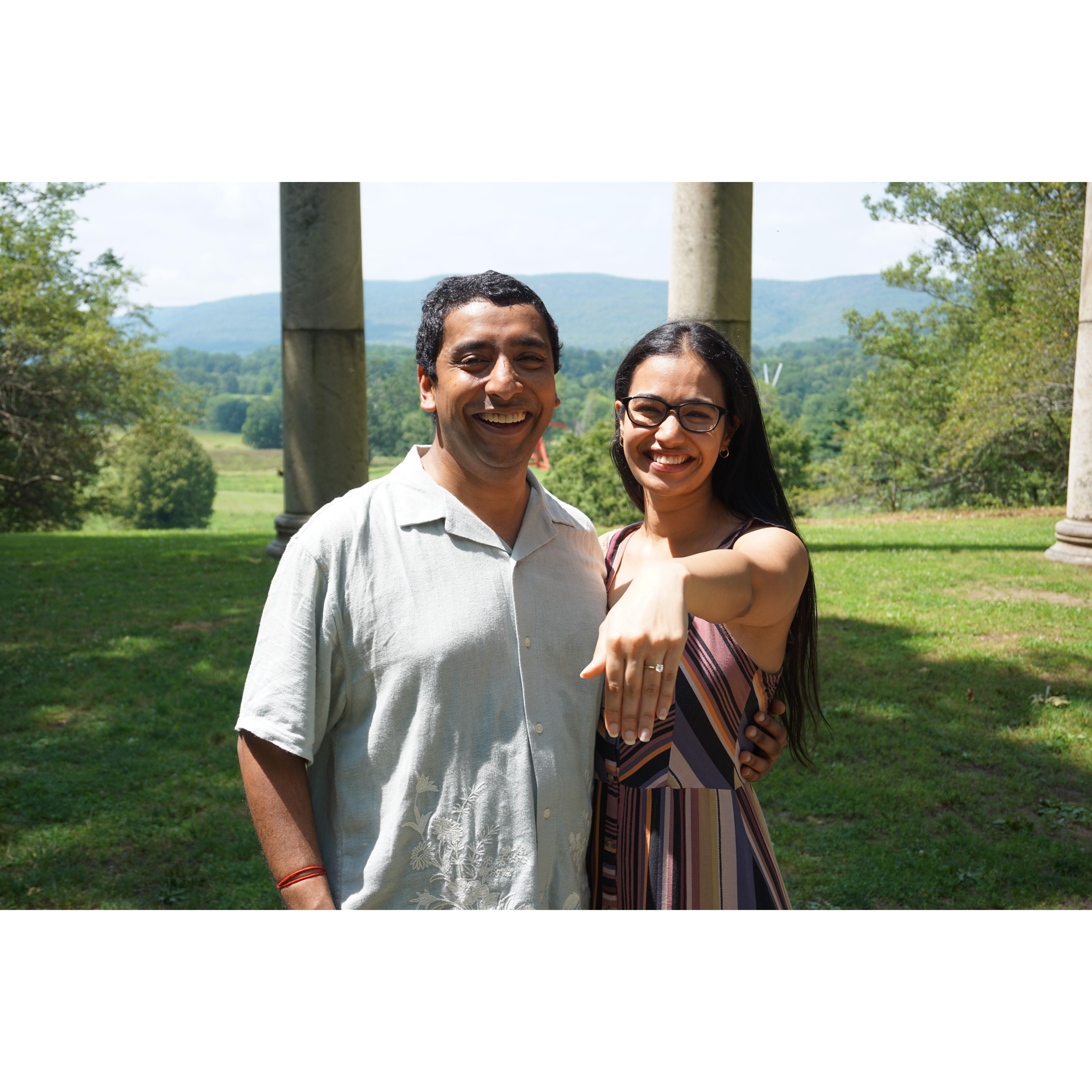 Finally put a ring on it after a dayhike that was almost as intense as our love Not sure if she said 'yes' from love or heat delirium. But I'll take it.
- Karthik