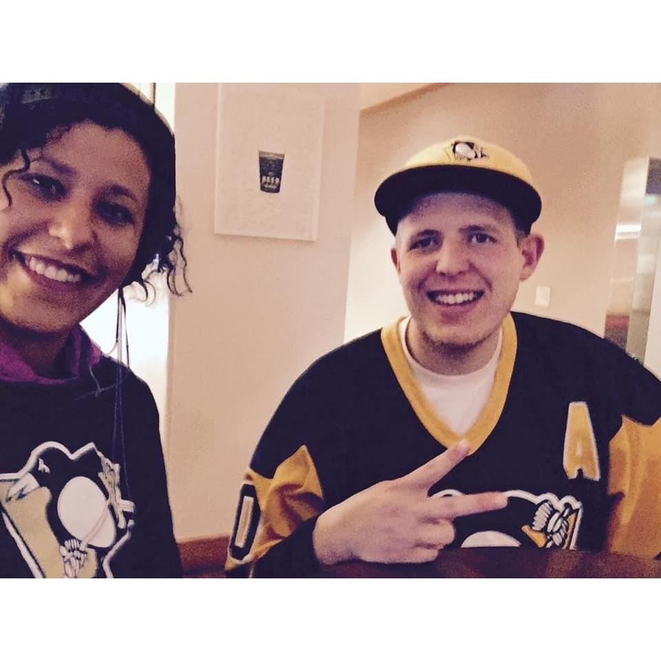 Getting ready for penguins game and our vacation to Belize!