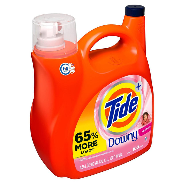 Tide plus Touch of Downy April Fresh Liquid Laundry Detergent - 154 fl oz 