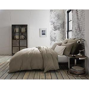 Kenneth Cole Mineral Yarn-Dyed Full/Queen Duvet Cover in Stone