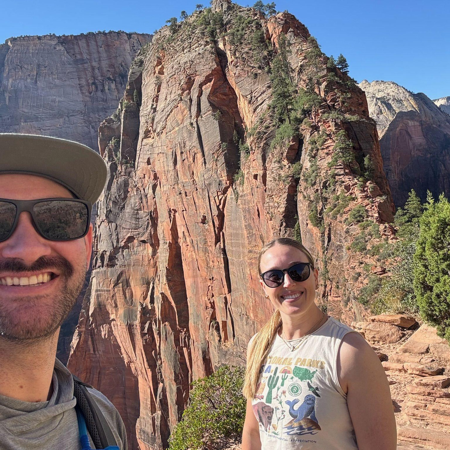 Angel's Landing - Zion National Park. We definitely made it to the top... definitely.