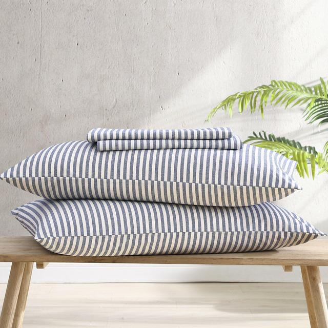 Newburyport Striped Percale Sheet Set