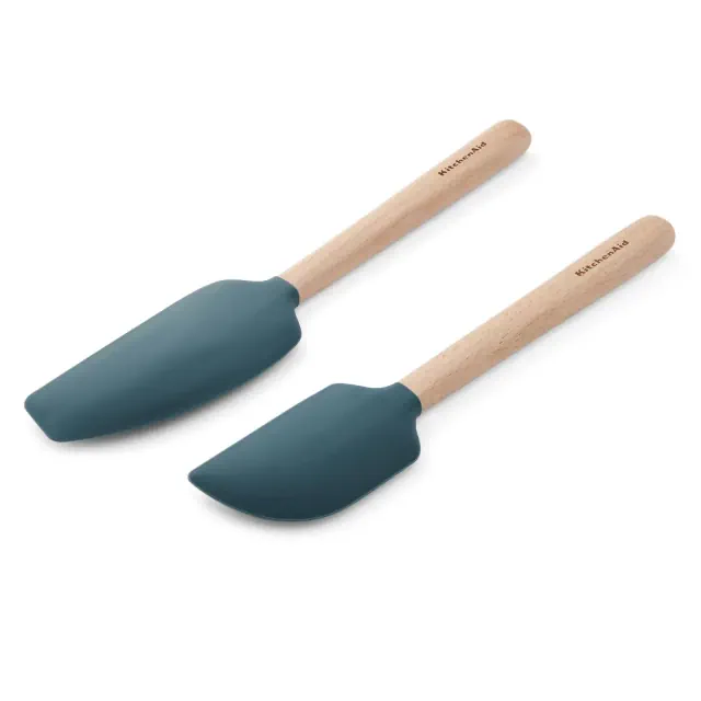 KitchenAid 2pc Wood Spatula Set Agave