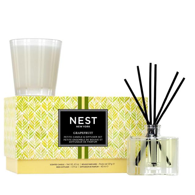 NEST New York Grapefruit Petite Candle & Diffuser Set