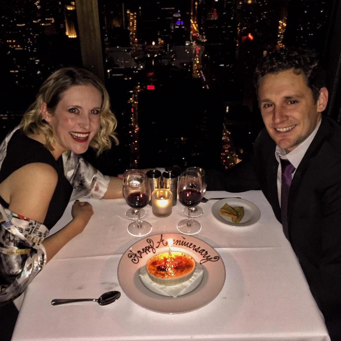 1st anniversary at The Signature Room at the top of the Hancock building