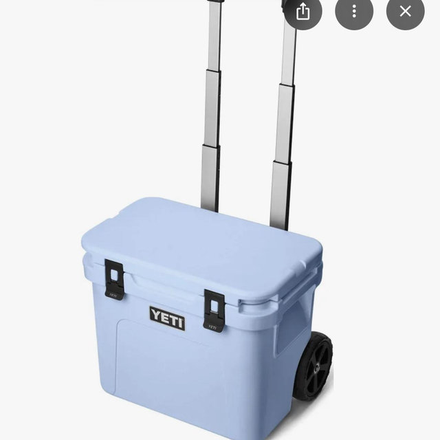 YETI Roadie 32 Big Sky Blue 50 can Roller Cooler
