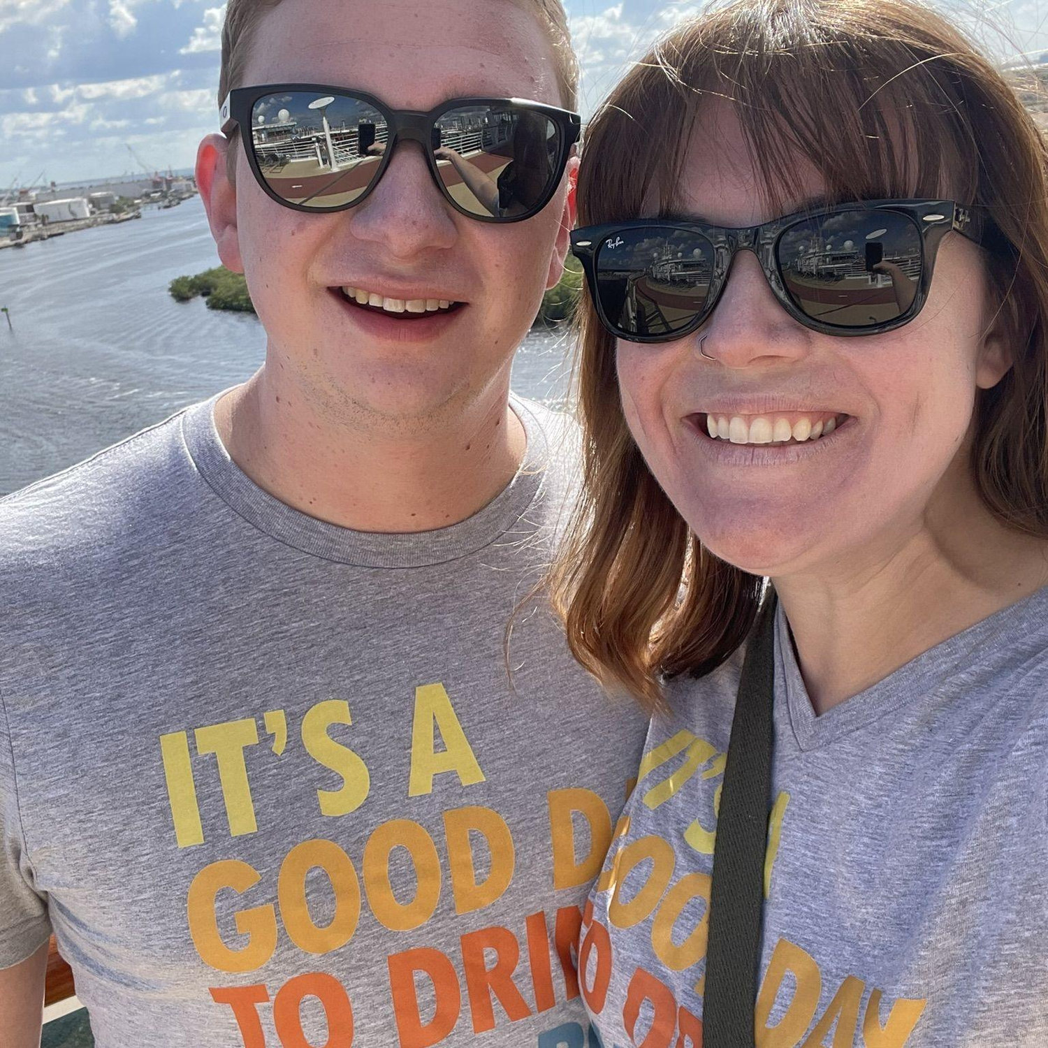 We took a much-needed cruise vacation in November 2024. This was the first vacation we had taken as just the two of us for about 2 years, so we had to get matching shirts.