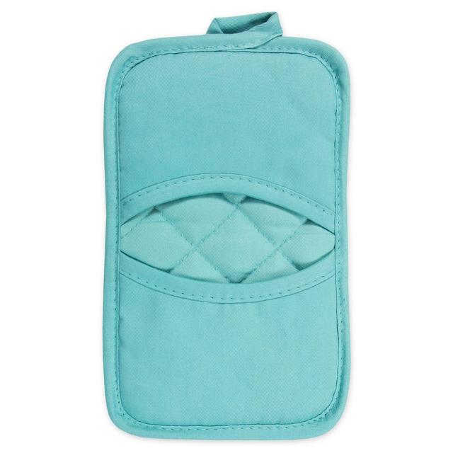 KitchenSmart® Colors 2 Solid Pocket Pot Mitt in Teal