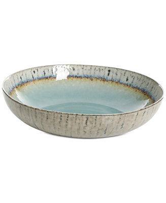 Elite Reactive Glaze Taupe Pasta Bowl, Created for Macy's