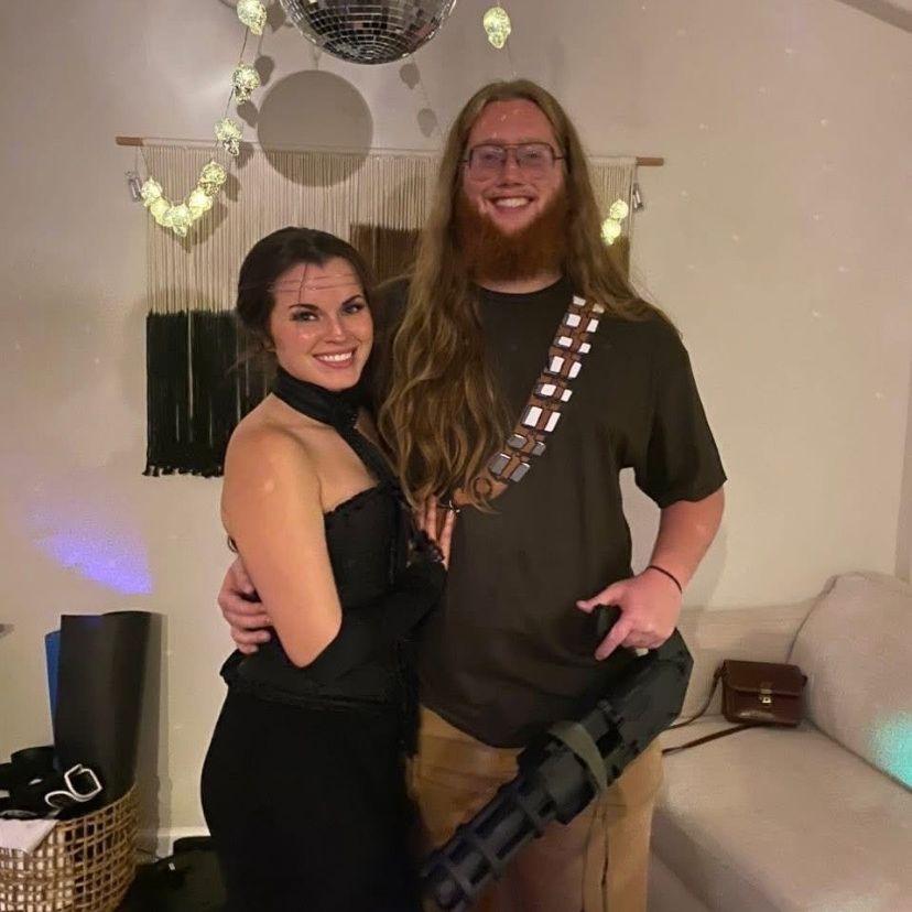Halloween as Padme and Chewbacca