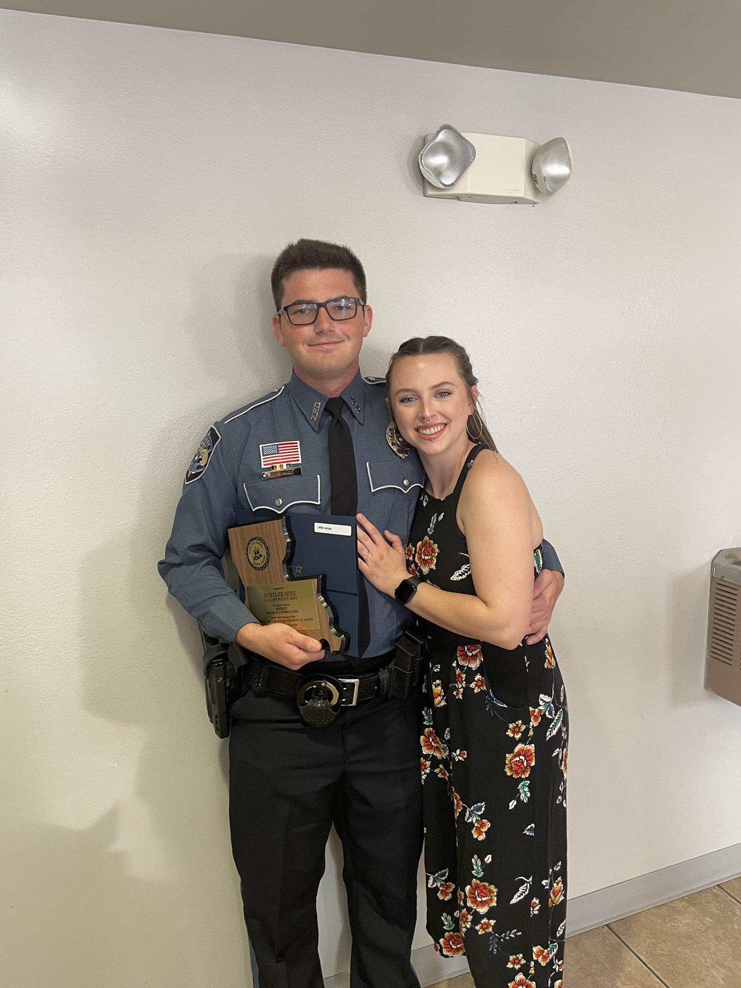 Schyler’s graduation from police academy.