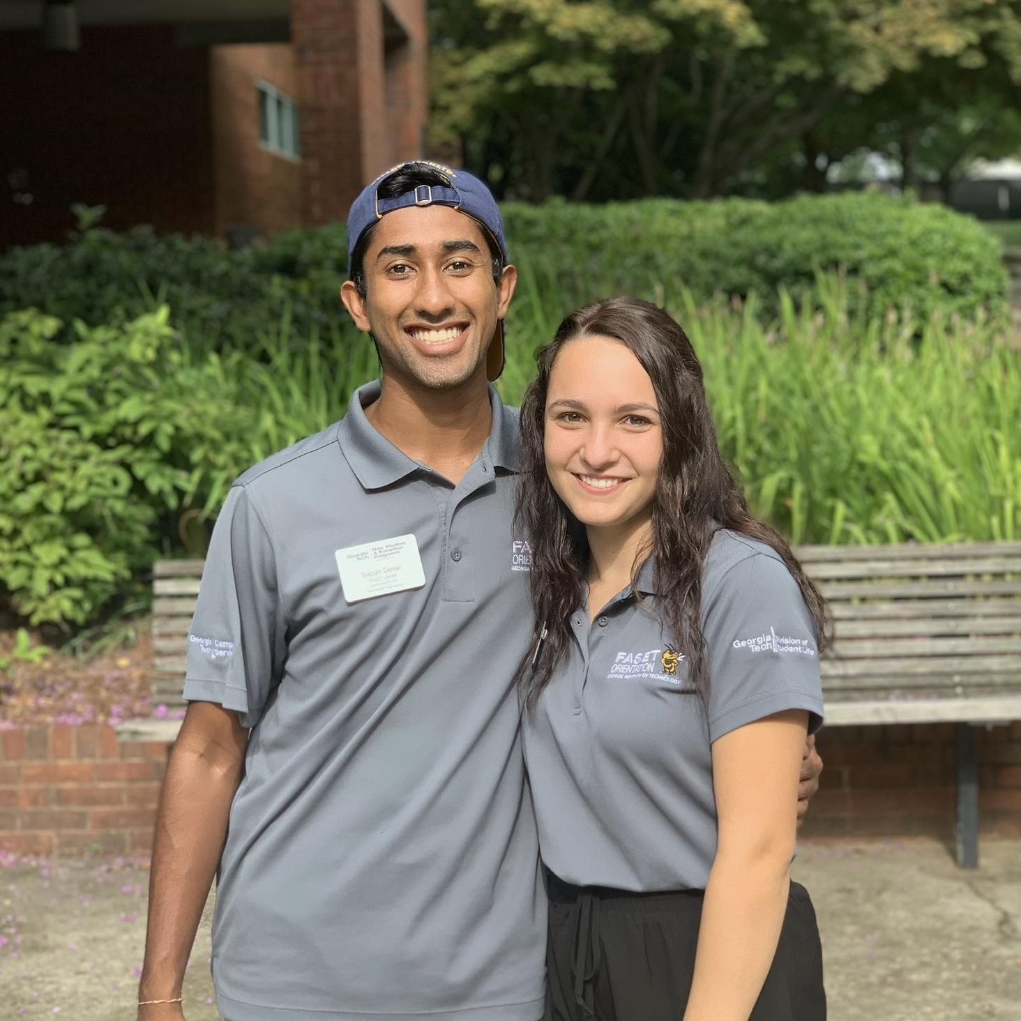 us as orientation leaders and our first photo