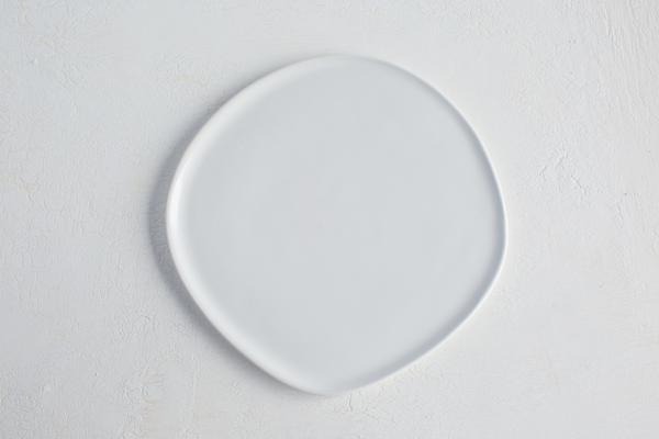 HAAND made in NC. Ripple Dinner Plate - color white
