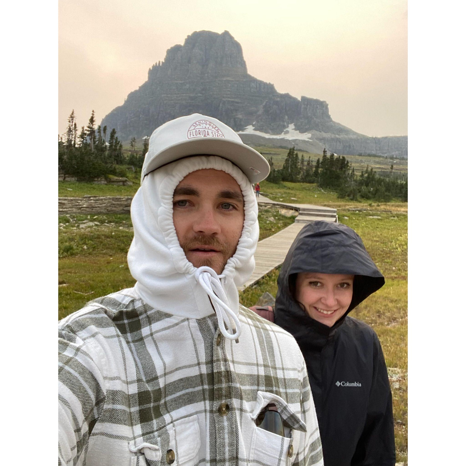 Absolutely freezing hiking back from Hidden Lake, Glacier NP