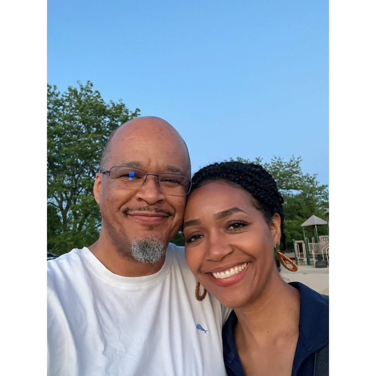 Larry and Ivana at Friess Lake before the sunset.
