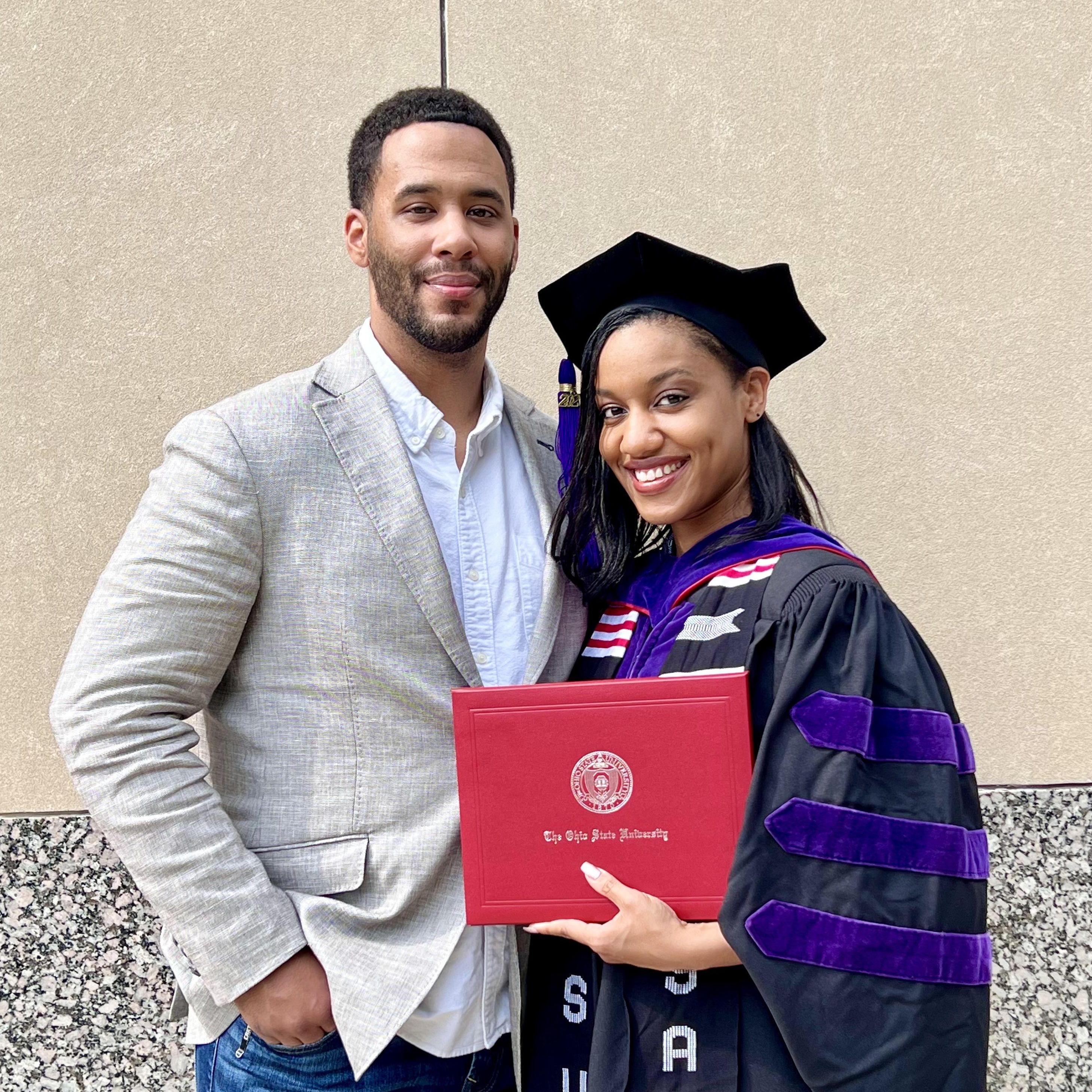 Jasmine's law school hooding ceremony. Columbus, OH. May 2023.