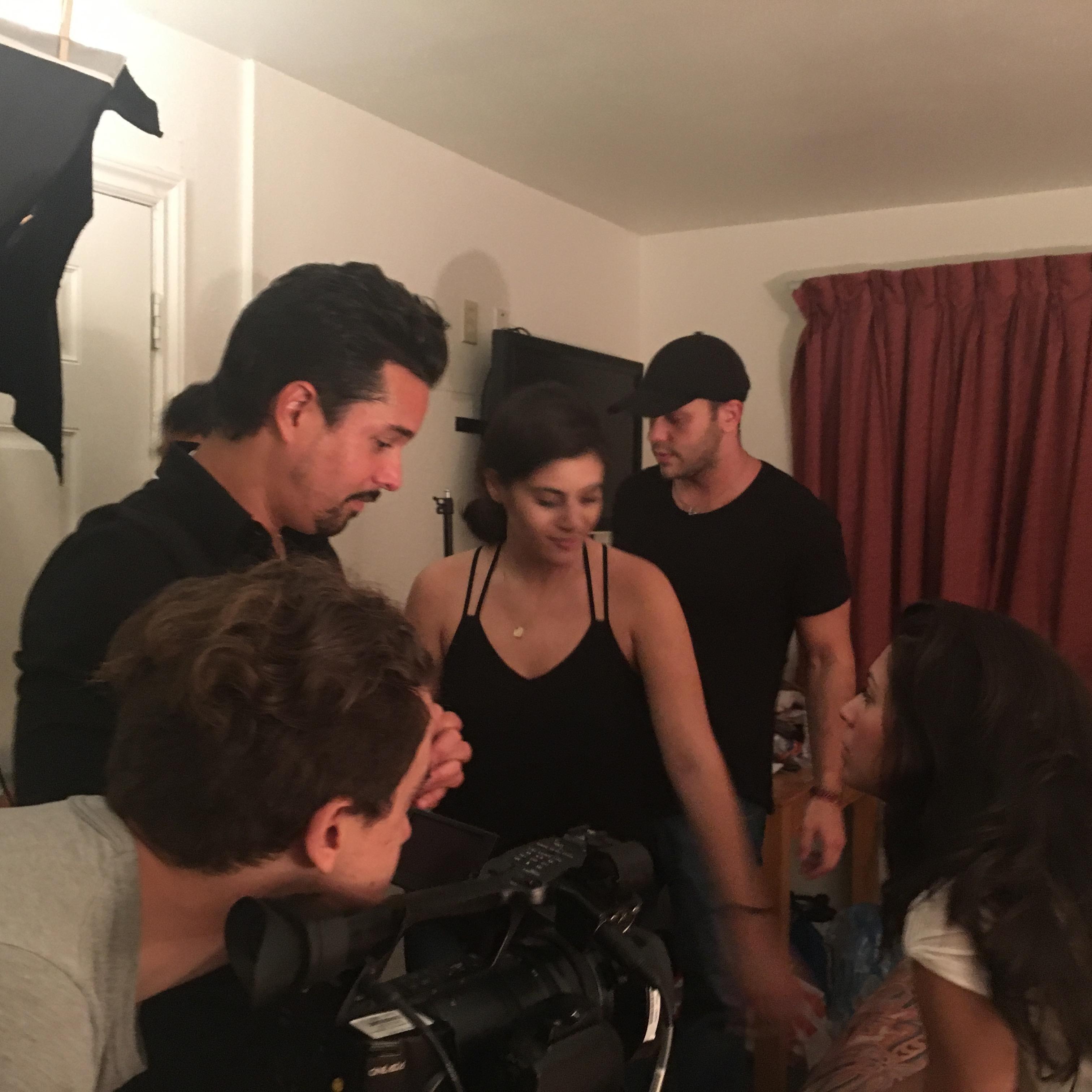 On the motel set where we both met...