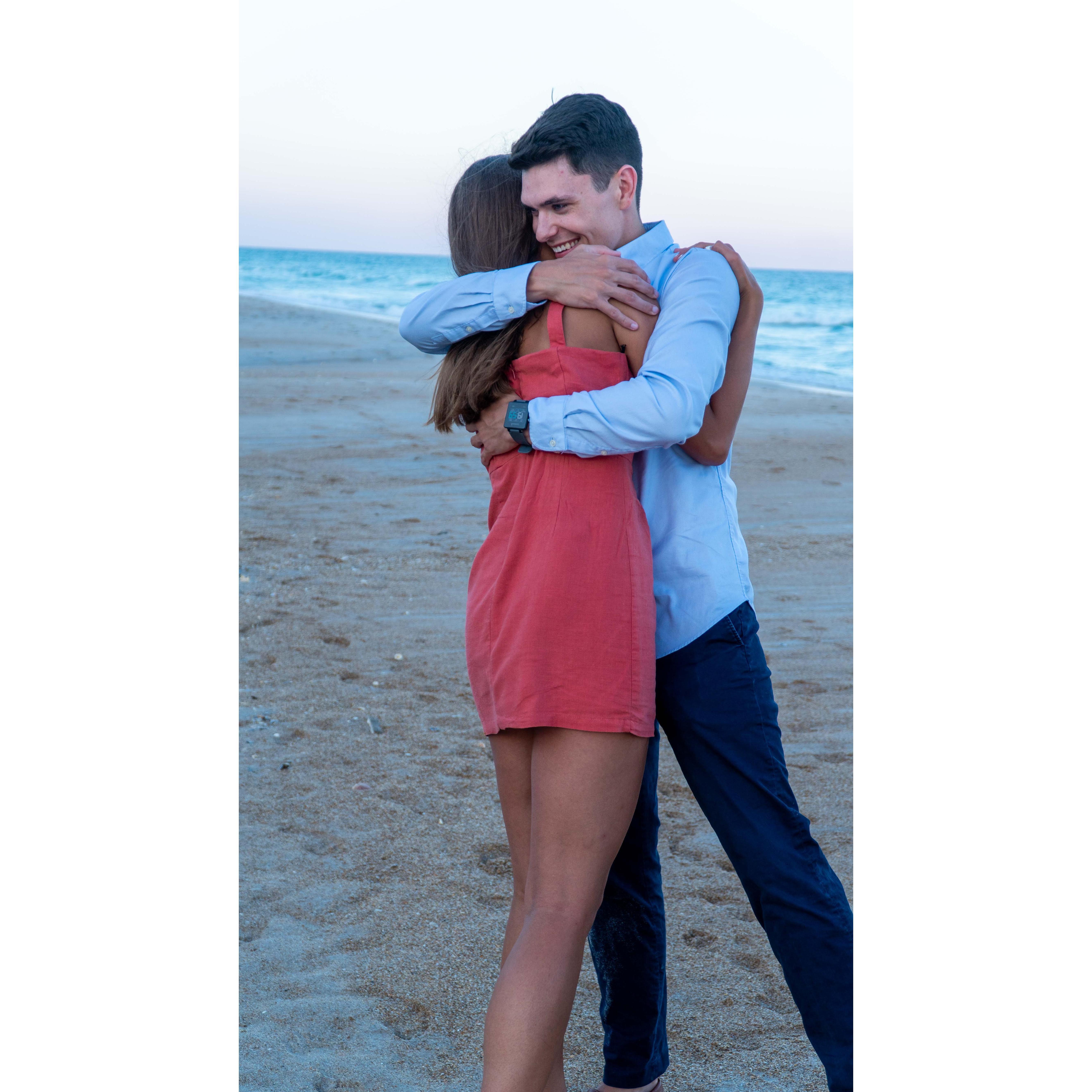 Surf City, June 28, 2019 - we are ENGAGED!