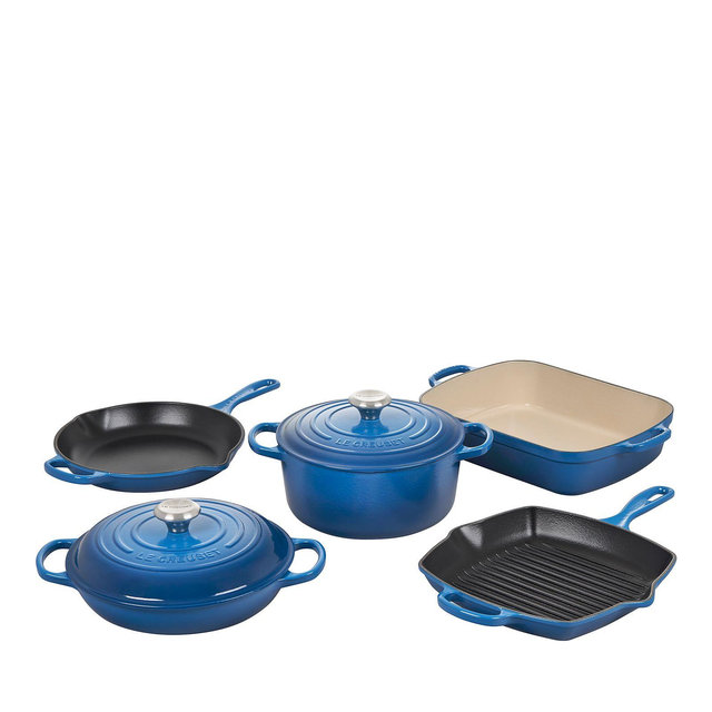 Le Creuset Signature Enameled Cast Iron 7 Piece Cookware Set