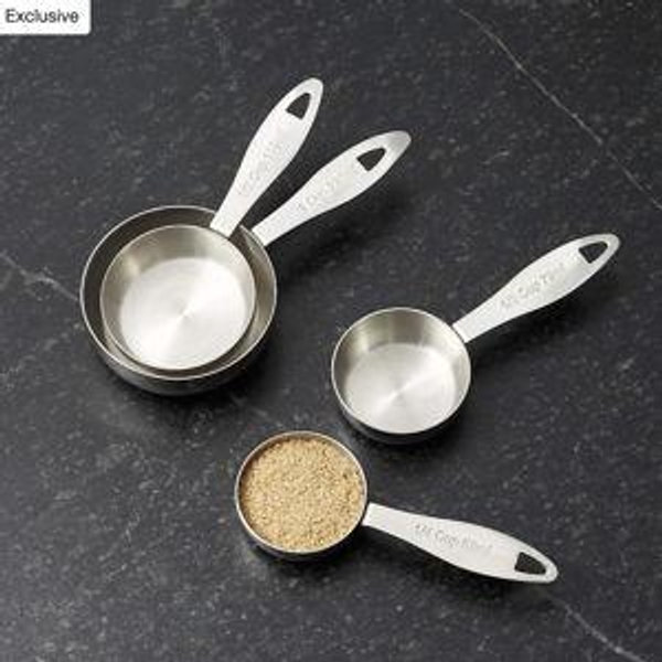 Stainless Steel Measuring Cups, Set of 4 + Reviews | Crate & Barrel