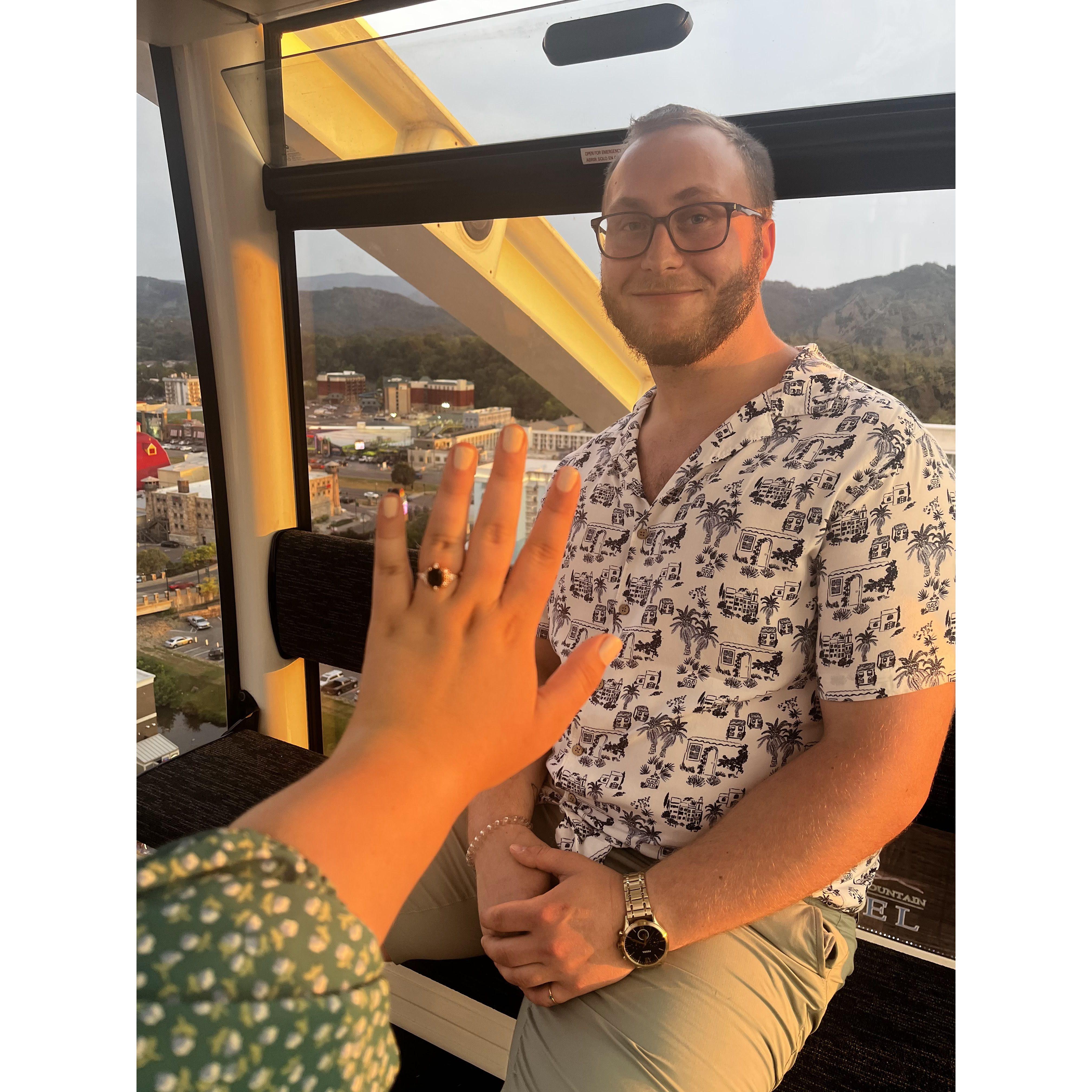 Right after Nick proposed!